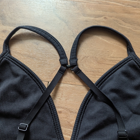 Athleta Charcoal Ribbed Bralette - Picture 5 of 7
